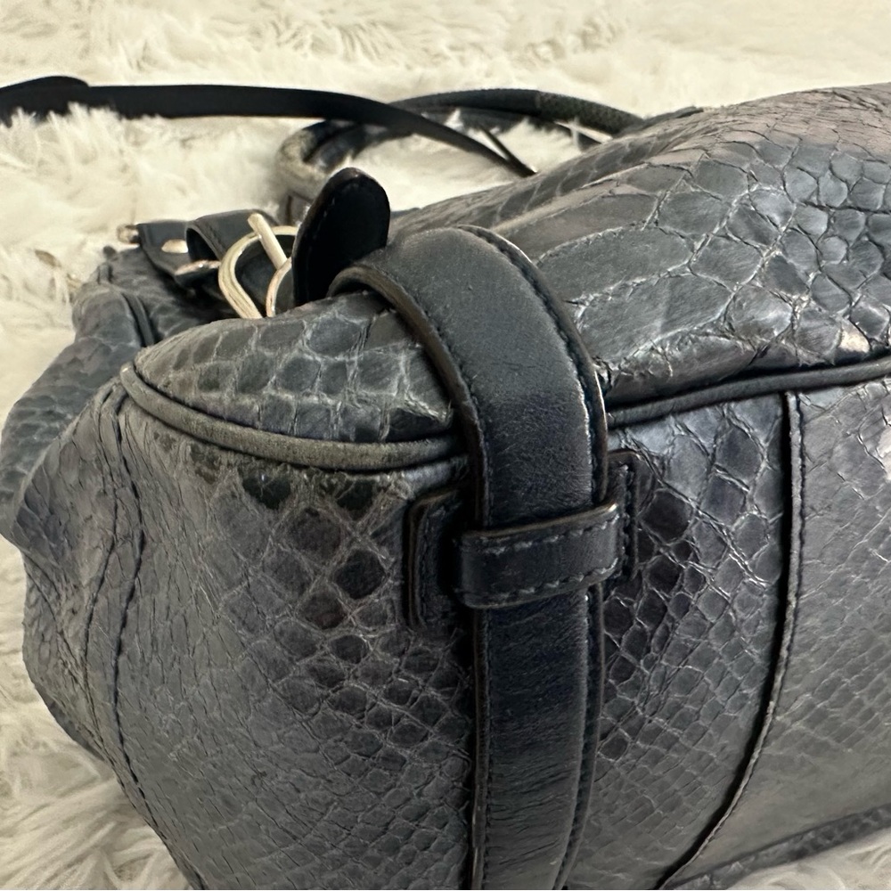 Coach 17551 Exotic Embossed Python Leather Sierra Carryall Bag Handbag Rare HTF - Picture 6 of 13
